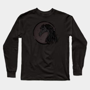 Cartoon dark horse Long Sleeve T-Shirt